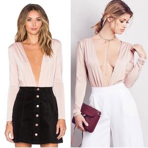 Lovers + Friends Plunge Bodysuit